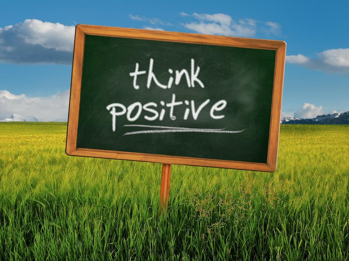 Click to view the video of Affirmation Mantra. Chalkboard with text