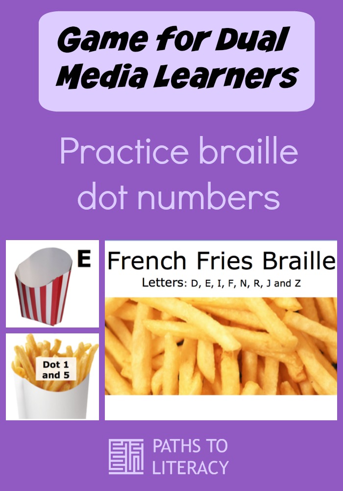 Collage of French Fry game for dual media learners