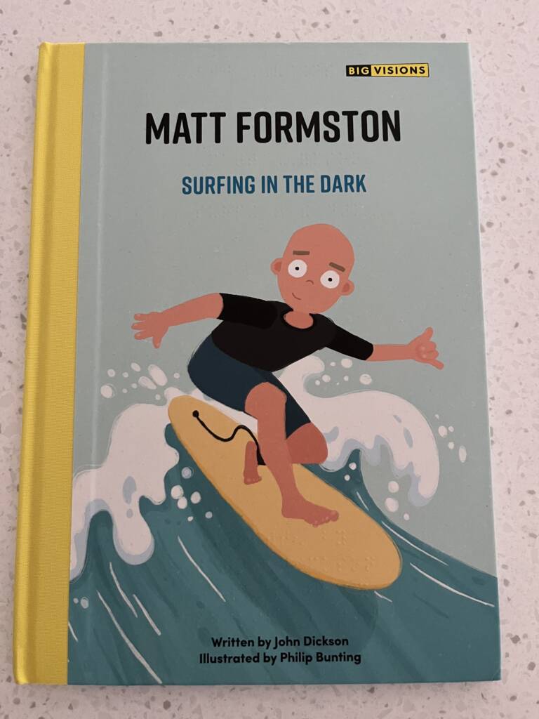 Cover of the book, Surfing in the Dark, Matt Formston.