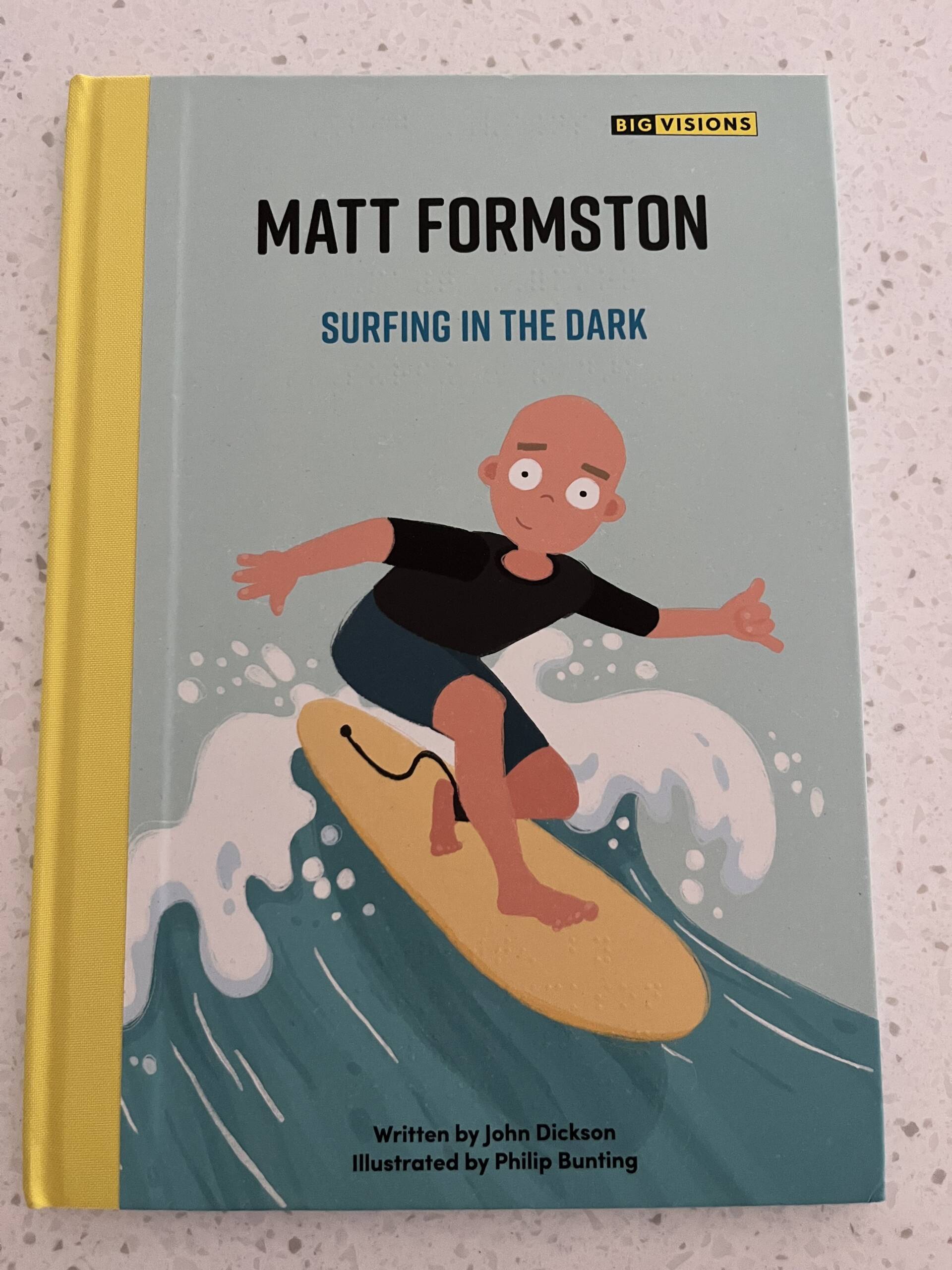 Cover of the book, Surfing in the Dark, Matt Formston.