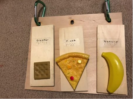 Tangible symbols are not removable. Grocery list with tangible symbols