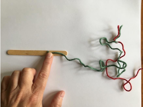 Finding the other end of the next color Finding the other end of the next color