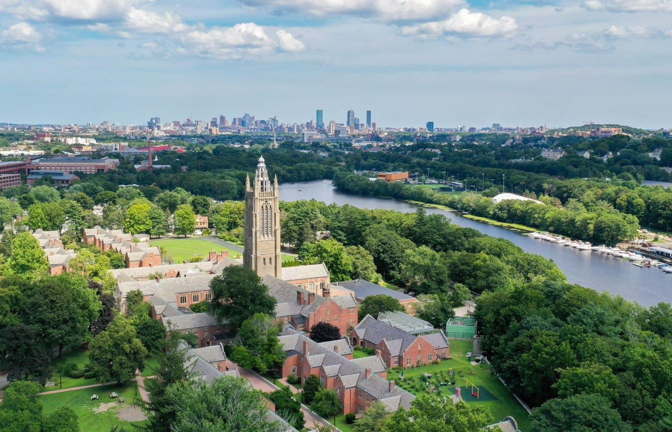 Above view of the Perkins campus