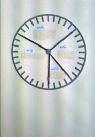 Pie chart with tactile lines and braille labels